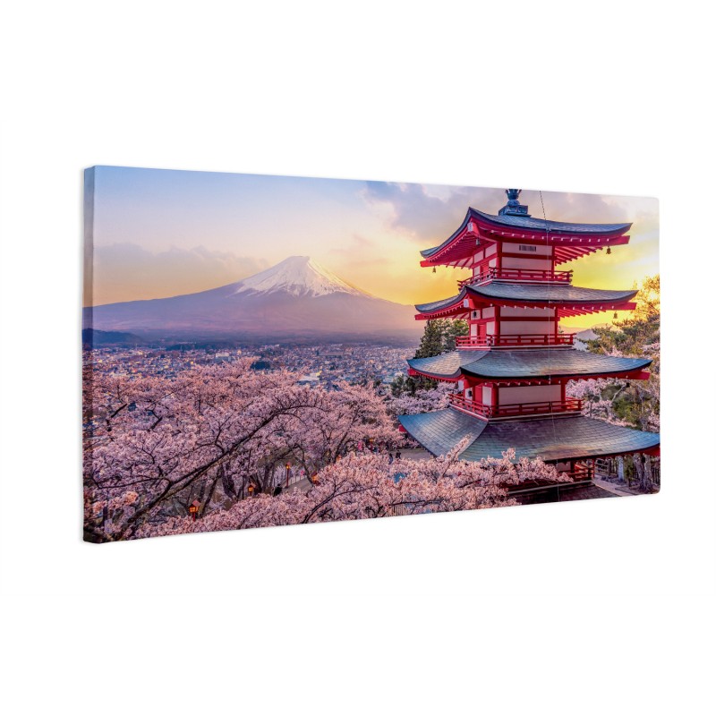 Góra Fuji o zachodzie