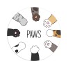 Personalizowana okrągła mata pod miski dla zwierząt