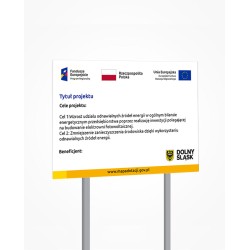 Tablica informacyjna unijna dibond