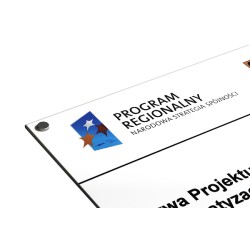 Tablica informacyjna unijna dibond