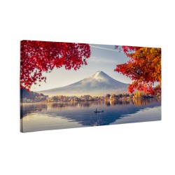 Góra Fuji nad jeziorem