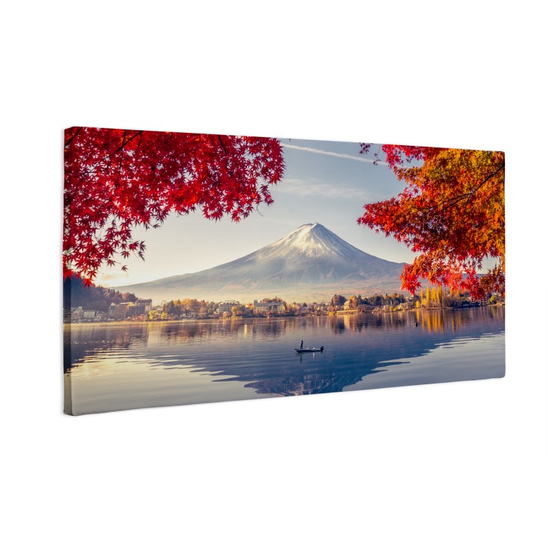 Góra Fuji nad jeziorem