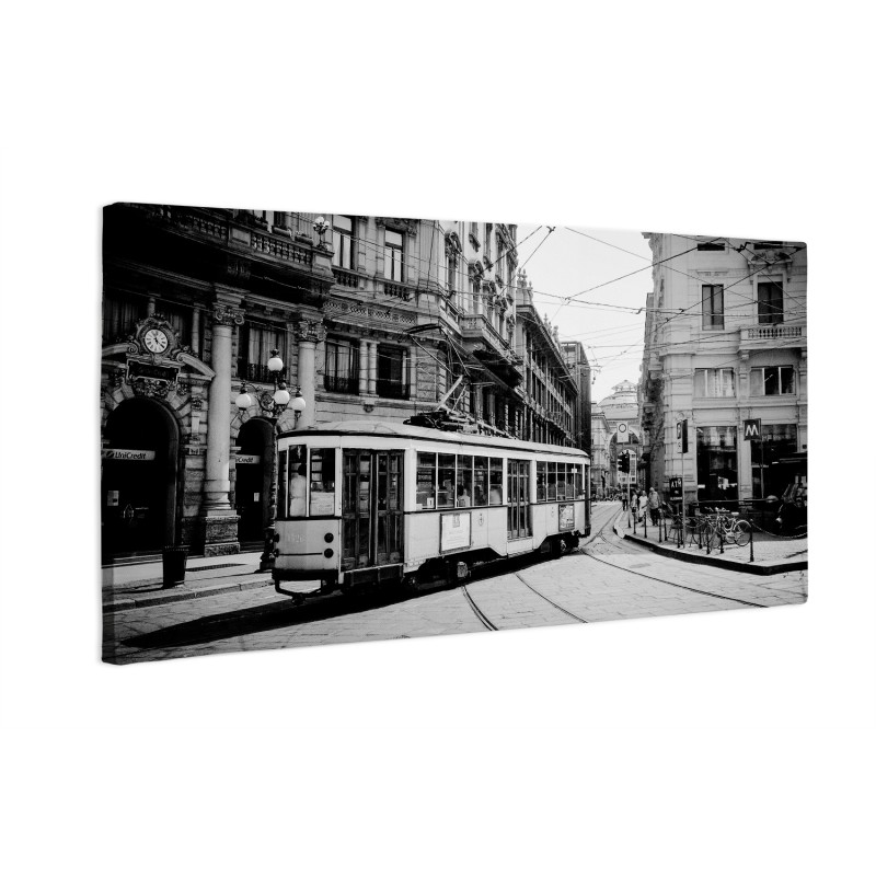 Czarno-biała ulica Milan
