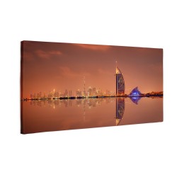 Miasto Dubaju nocą
