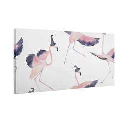 Flamingi w kapeluszach