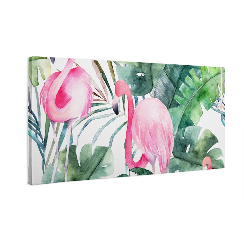 Akwarelowe flamingi