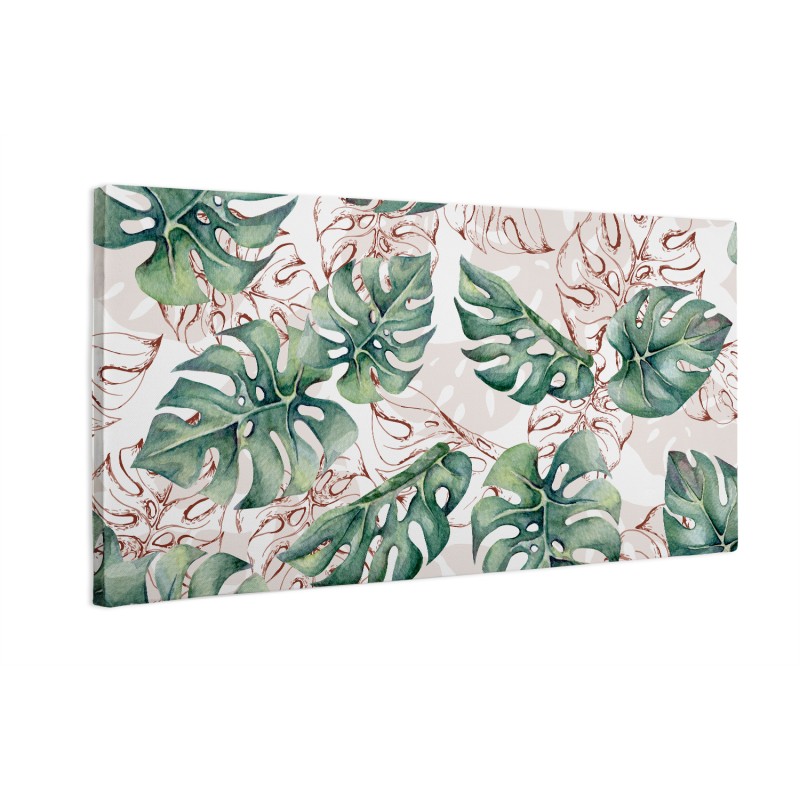 Zielone liście monstera