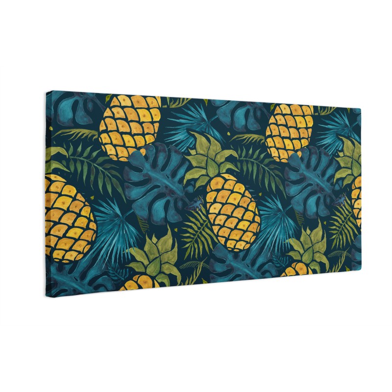 Ananas i liście monstera