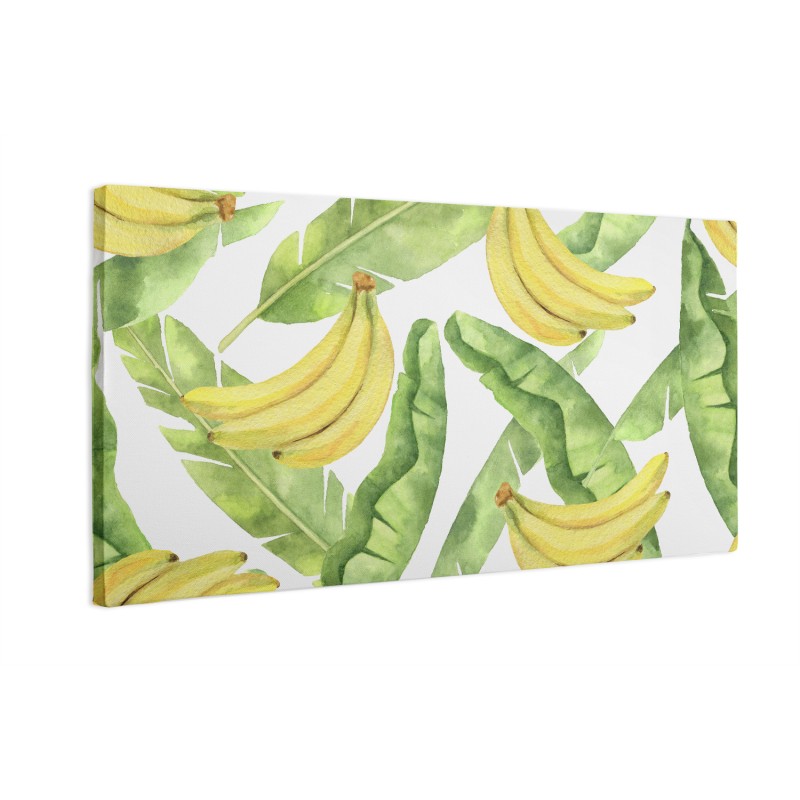 Liście bananowca, banany
