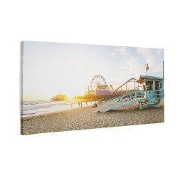 Santa Monica o zachodzie