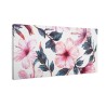 Różowe kwiaty hibiskusa