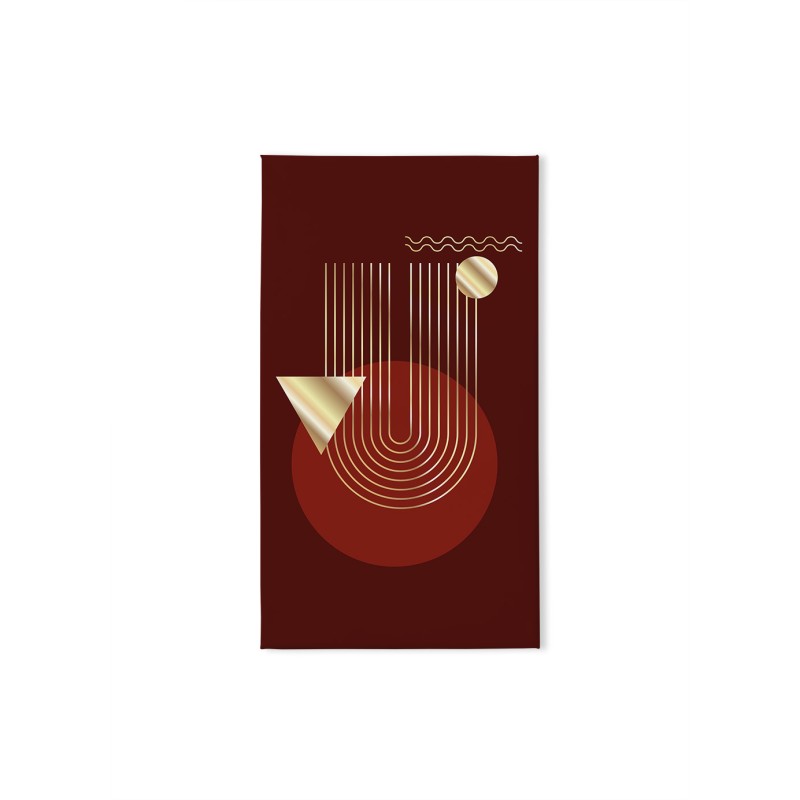 Czerwono-złota abstrakcja, styl Bauhaus